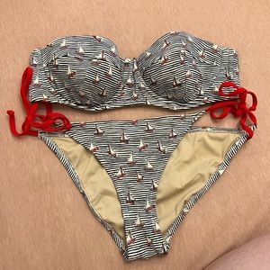 J Crew Sail boat bikini